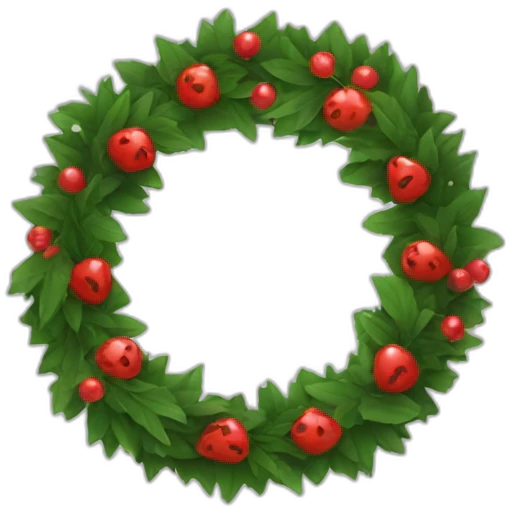 wreath emoji
