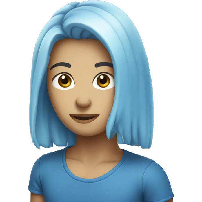 Blue emoji