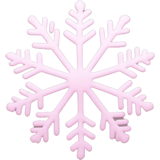 pastel pink snowflake  emoji