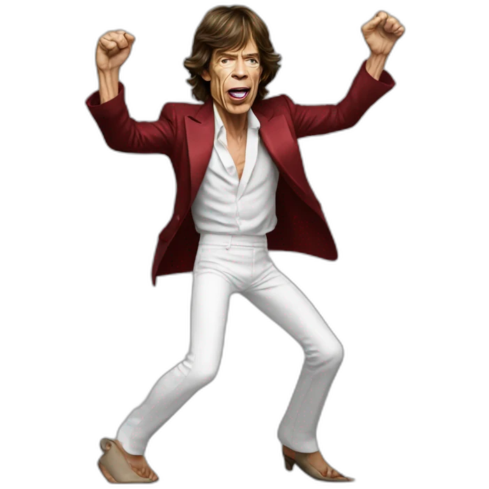 Mick Jagger bailando emoji