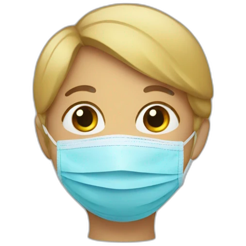 covid mask child emoji