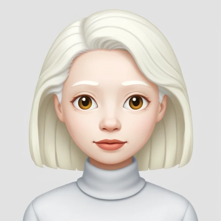 Mulher albina emoji