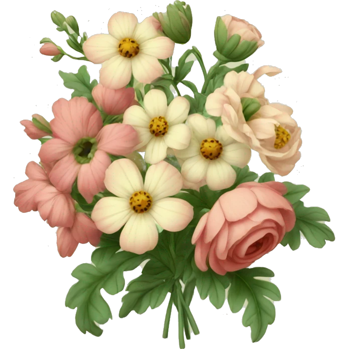Pretty Vintage flowers emoji