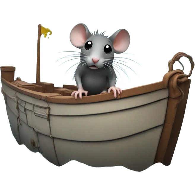 Rat sinking ship emoji