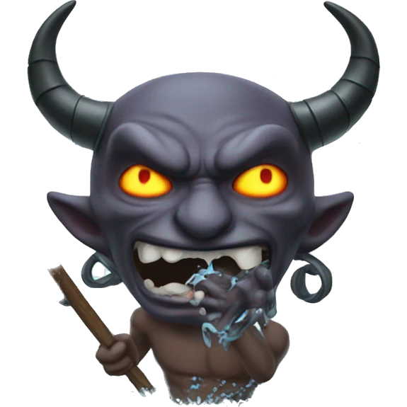 Demon water battle emoji