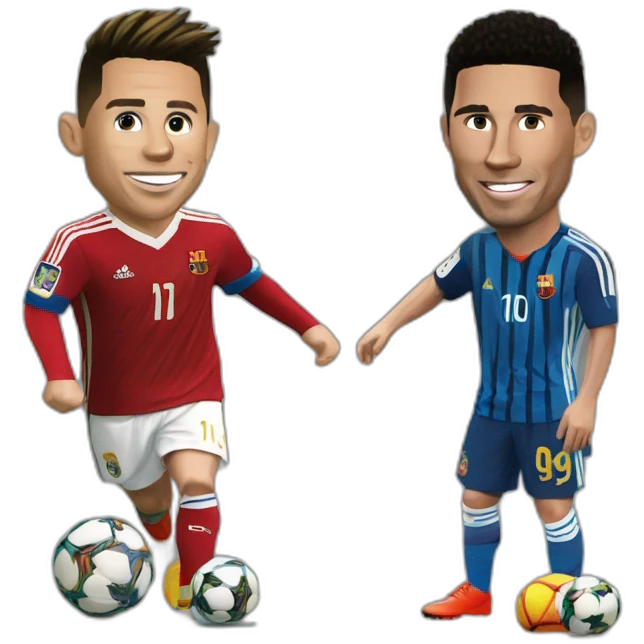 Ronaldo sur Messi emoji