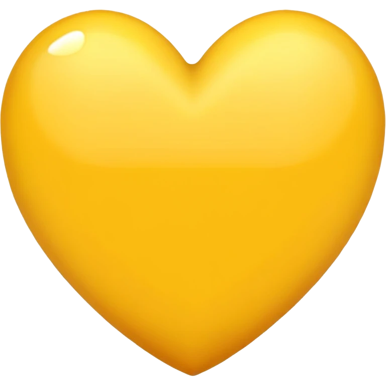 yellow pretty heart emoji