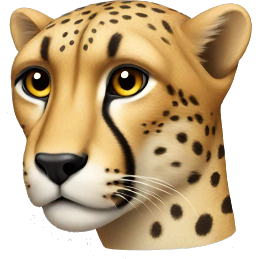 Cheetah side view emoji