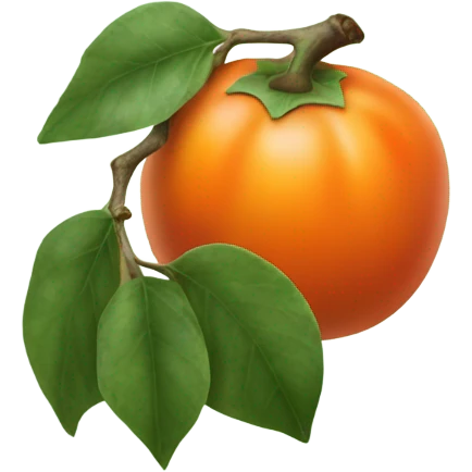 persimmon  emoji