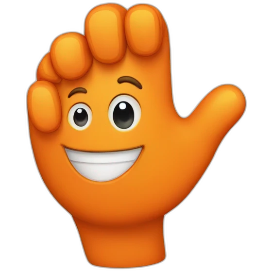 orange thumbs up emoji