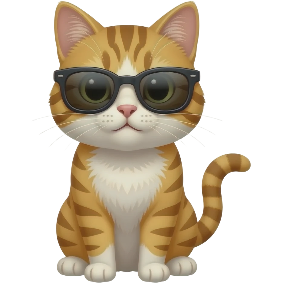 Cat wearing sunglasses emoji