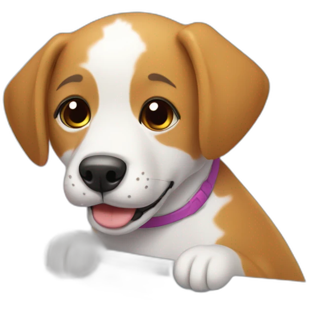 Perrito en bañera emoji