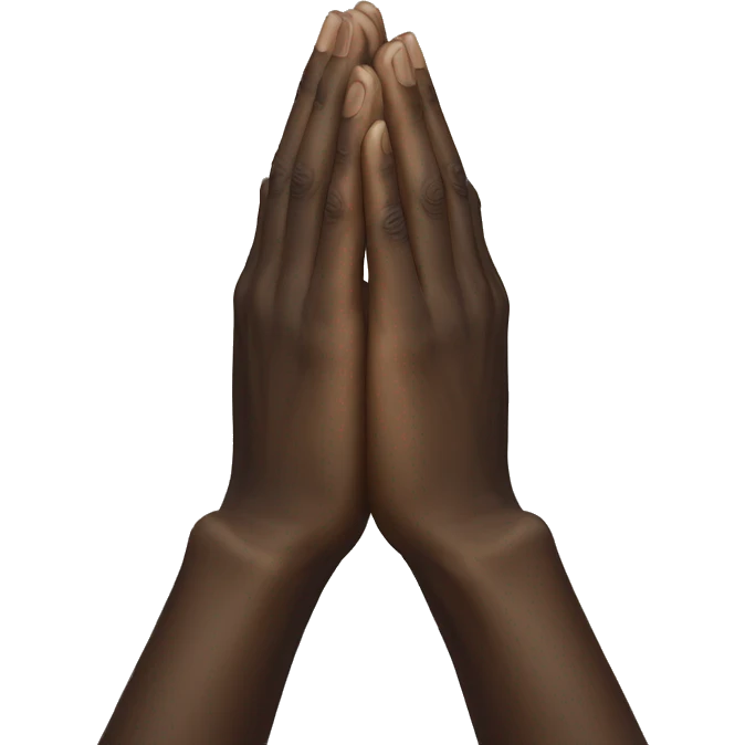 two hands praying, art emoji