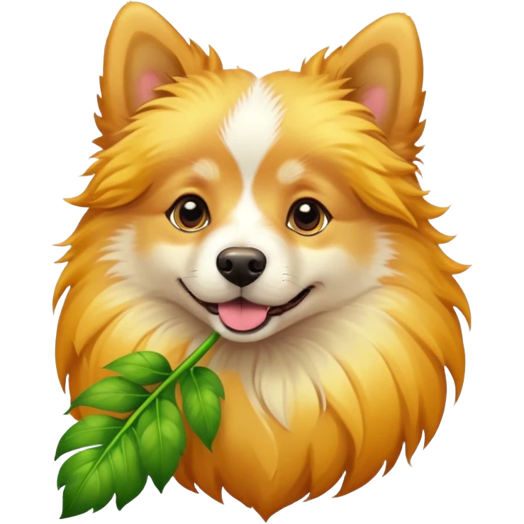 dog with flower  emoji