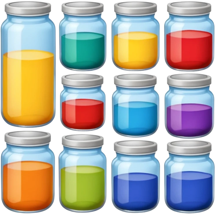 paint jars
 emoji