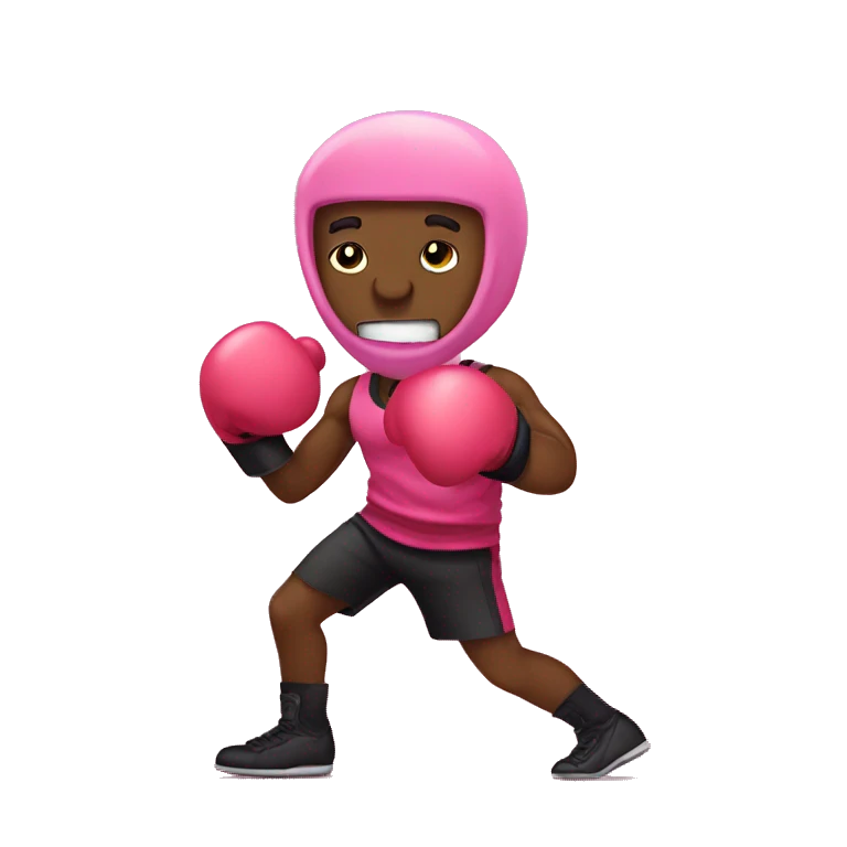 Boxing bubblegum emoji