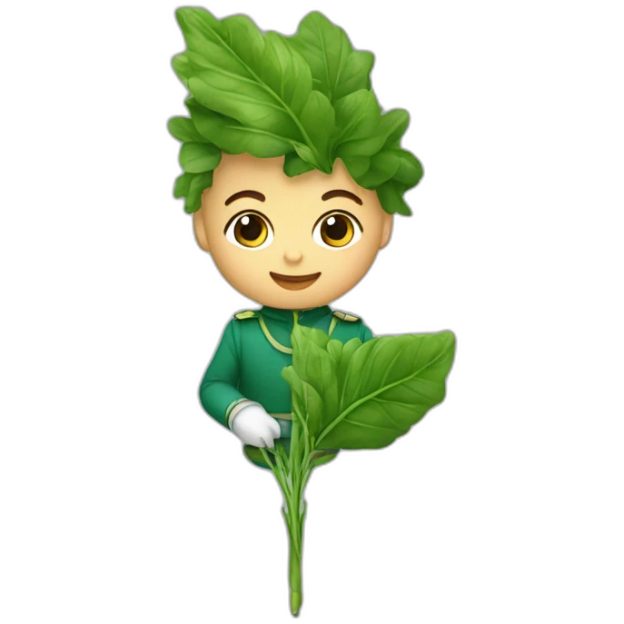 Bébé avec un lance roquette emoji