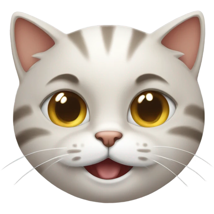 A cat pointing and laughing at you emoji