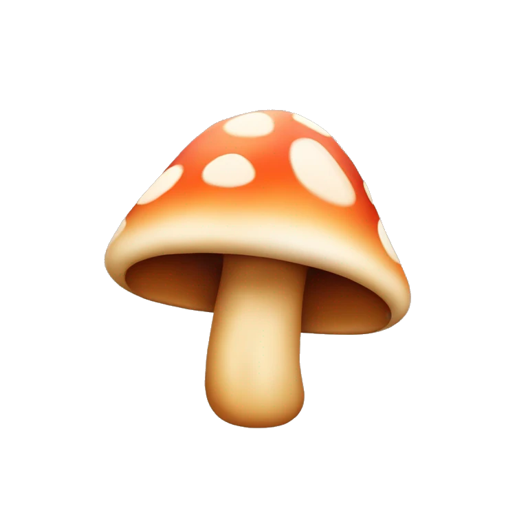mushroom hat on puppy emoji