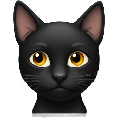 Black cat in jail emoji
