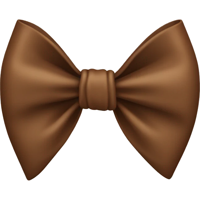 brown bow  emoji