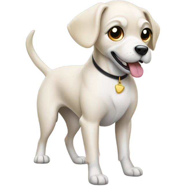 Dog wearing high heels emoji