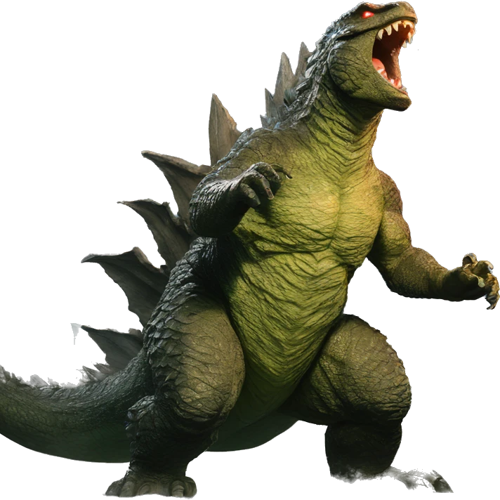 Godzilla smash emoji