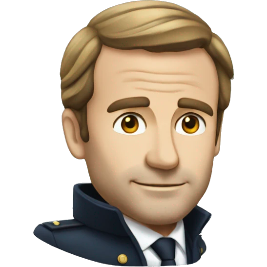 Macron qui tombe d'un bateau emoji