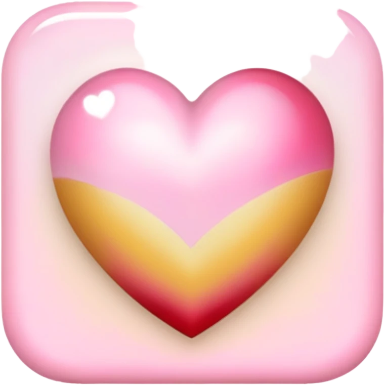 Romantic pink-red-gold-yellow-white pastel lush aesthetic emoji