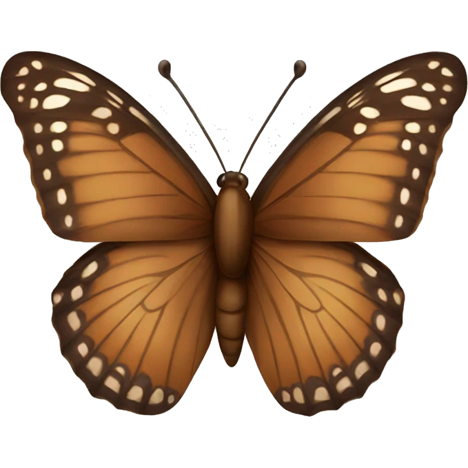 A brown butterfly emoji