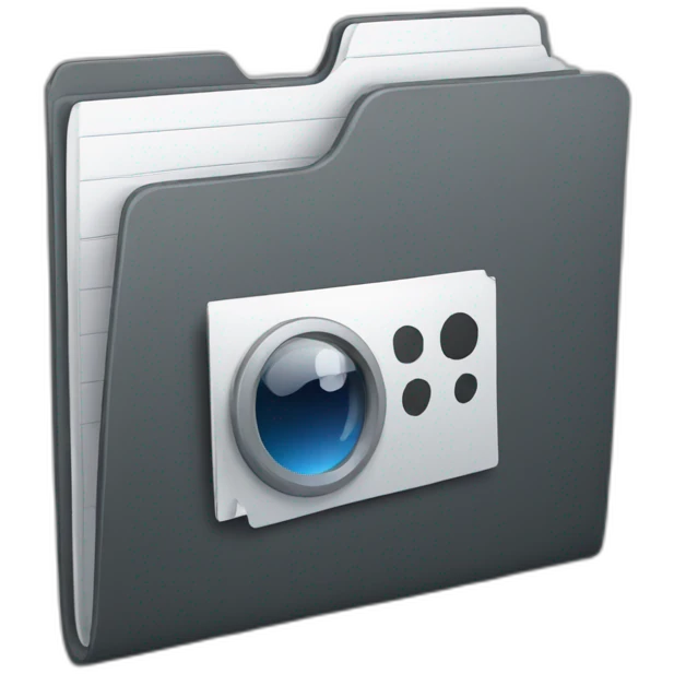 Folder with video emoji