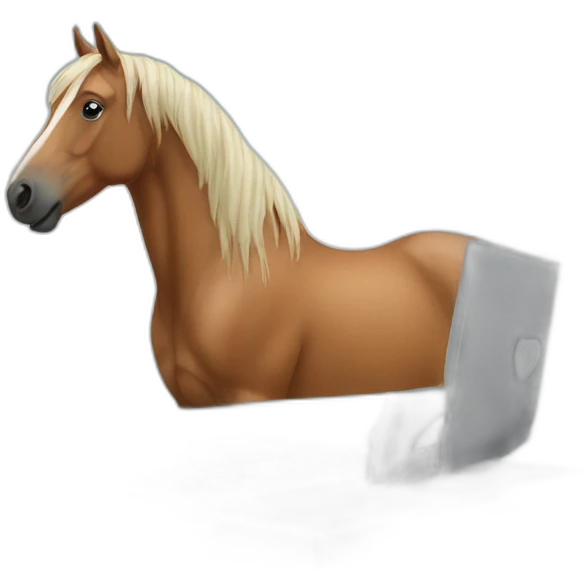 a horse on a computer emoji