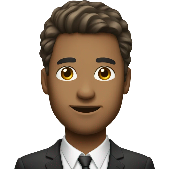 casual selfie in formal attire emoji