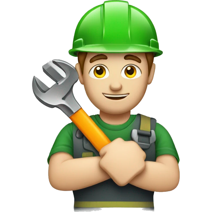  Irish worker with a wrench in his hands emoji