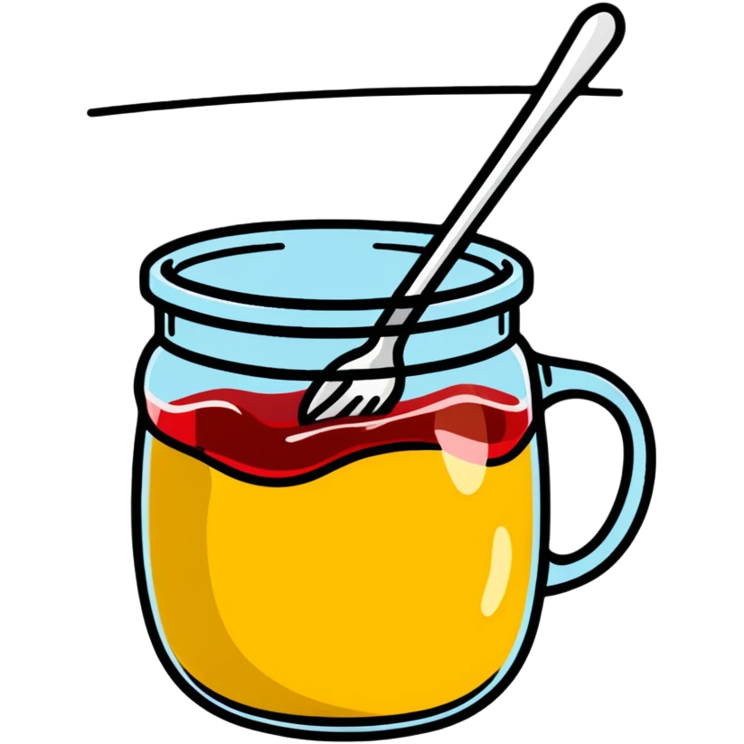 a spoonful of jelly emoji