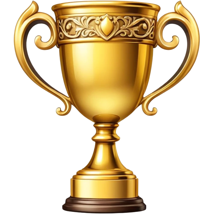 trophy cup with gold handles emoji