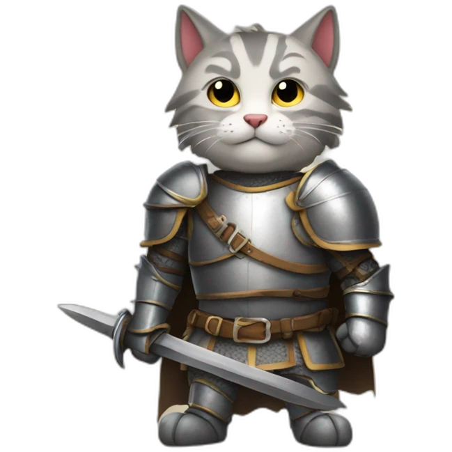 brave cat-knight emoji