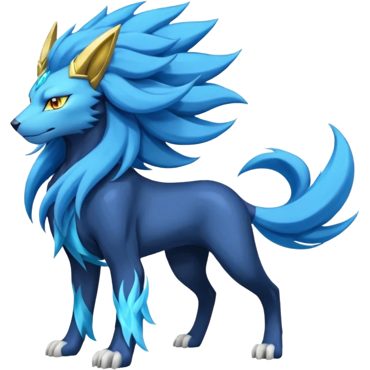 Luxray-Suicune-Manectric-Solgaleo-fusion emoji