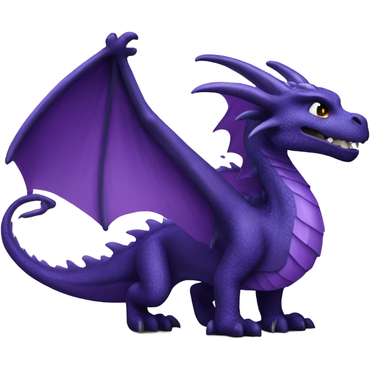 Purple dragon night fury emoji