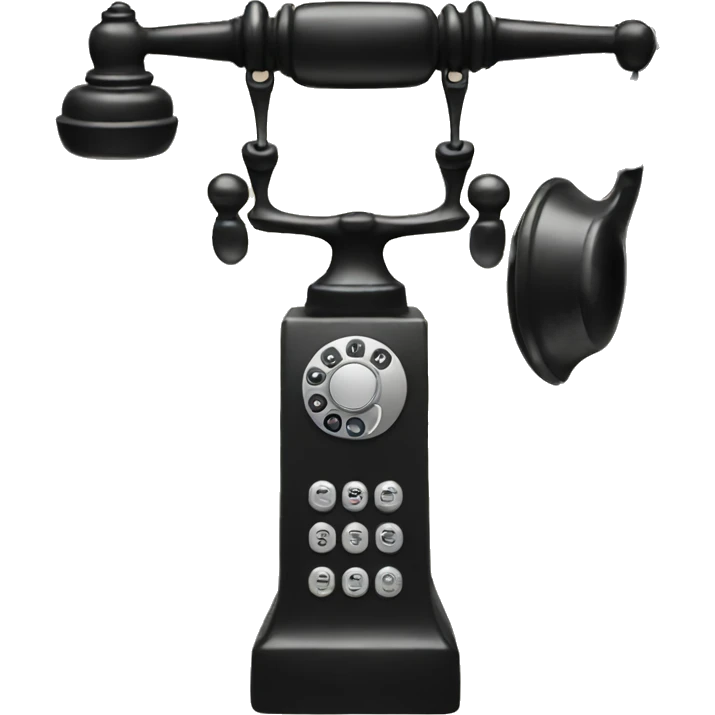 black telephone  emoji