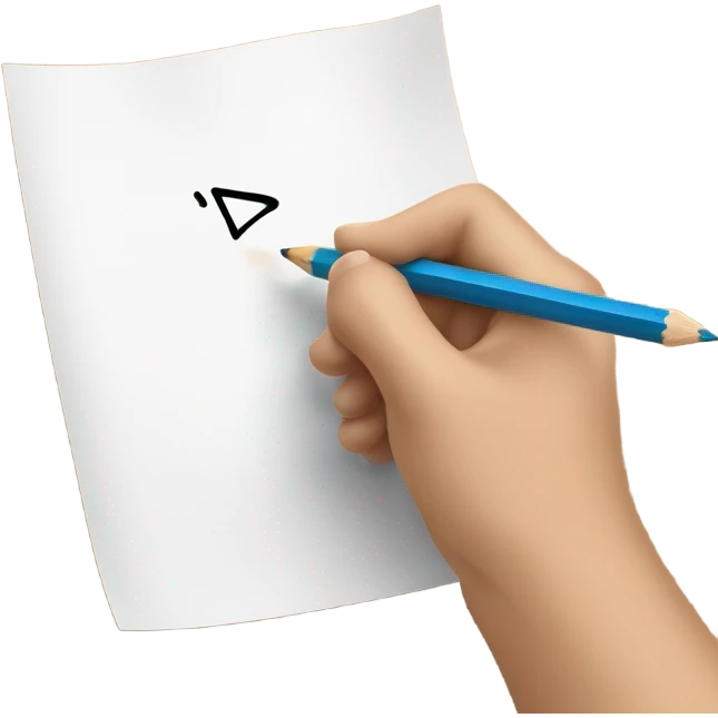 pencil writing emoji
