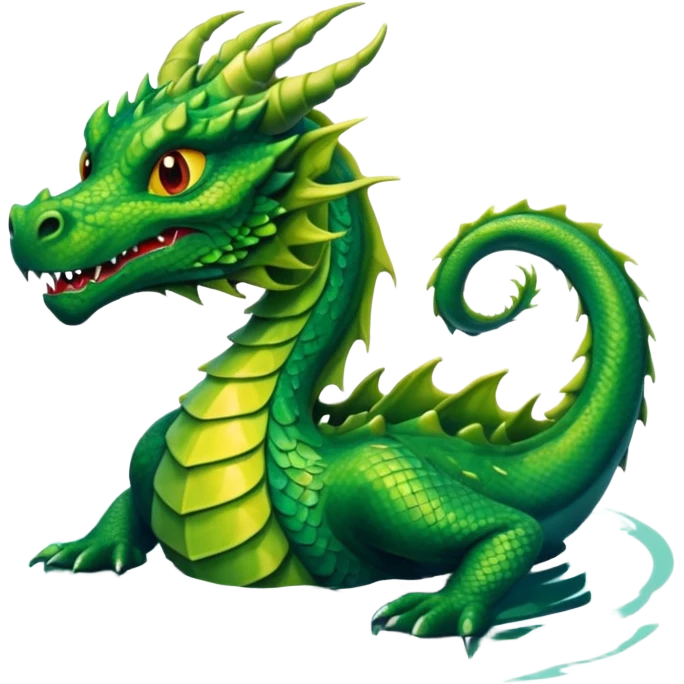 dragon in the lake emoji