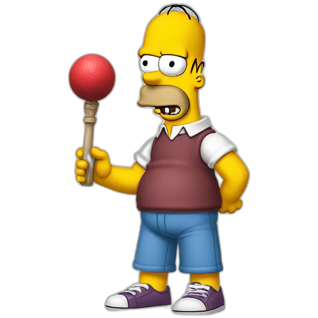 homer simpson playing kendama emoji
