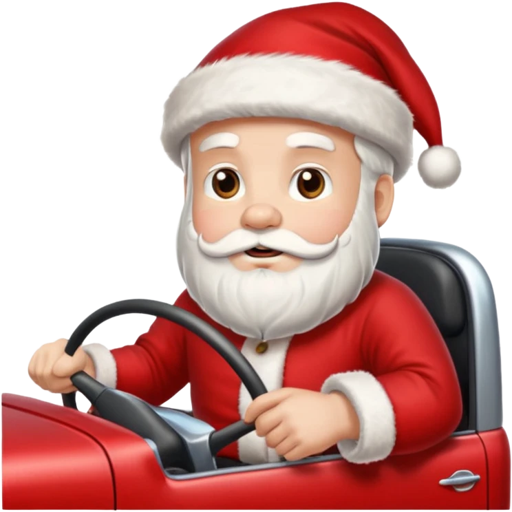 Santa in Chevy truck  emoji