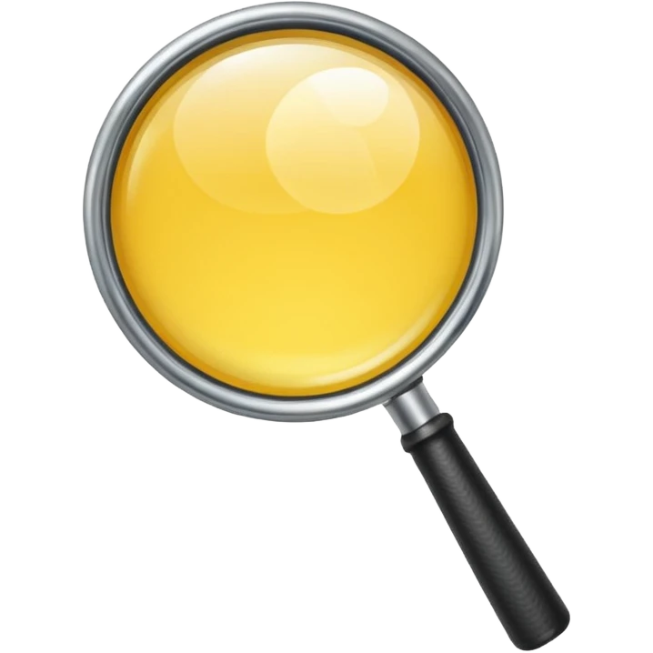YELLOW Magnifying Glass emoji