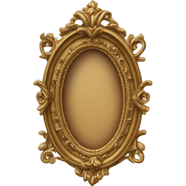 ornate oval picture frame emoji