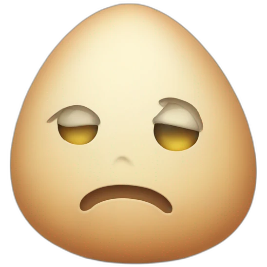 very sad egg emoji