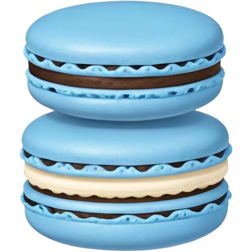 Blue macaron  emoji