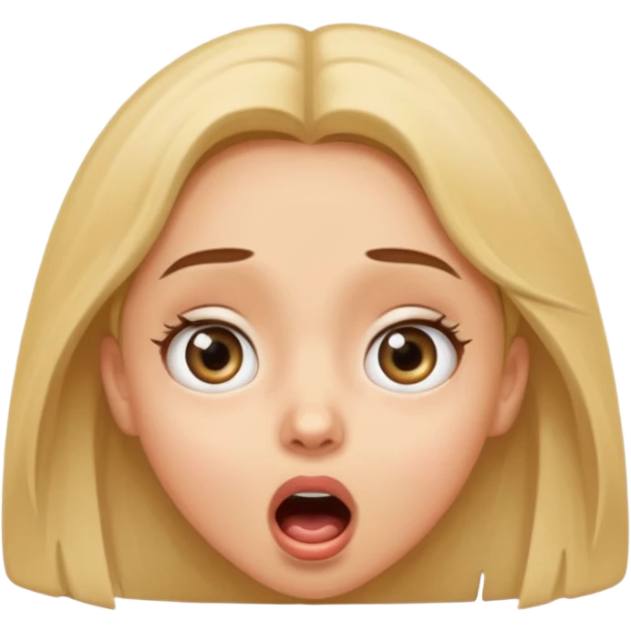 Girl being surprised  emoji