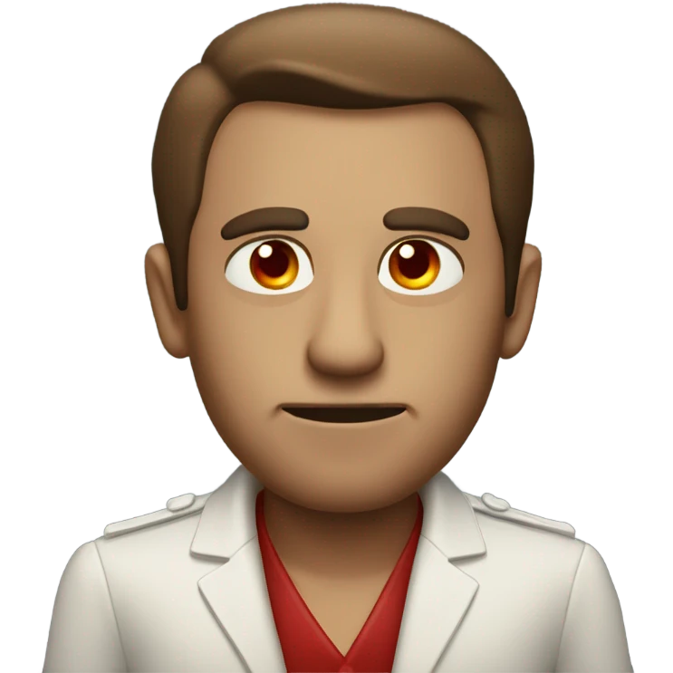 Man with A cigar and red dim eyes  emoji